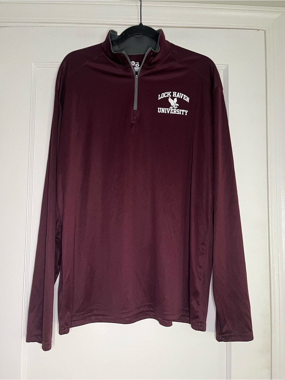 Lock Haven University Men's XL Maroon Quarter-Zip Pullover
